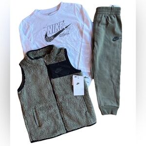 Nike Kids 5 White Long Sleeve Tee